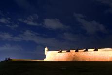 Night Time View of El Morro in Old San Juan