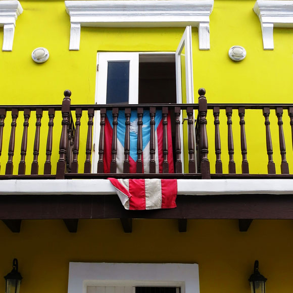 Puerto Rican Flag Old San Juan