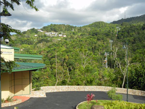 aerial cable Car at La Marquesa Forest Park Guaynabo