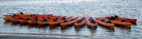 kayaks at fajardo bio bay