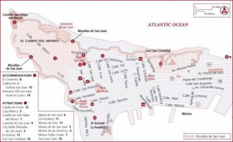 Map of Old San Juan