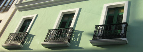 old san juan balconies