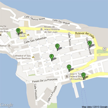 old san juan puerto rico map