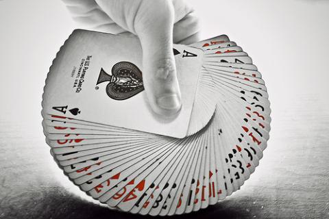 Puerto Rico Casino Scene - playing cards