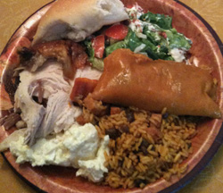 Puerto Rican Thanksgiving Meal