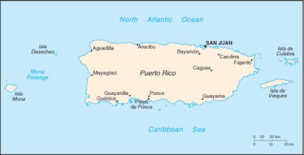 Puerto Rico Map