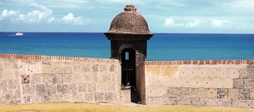el morro fort pillar box old san juan