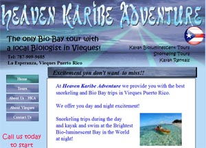 heaven karibe adventure kayak biobay