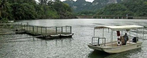 lago dos bocas boat