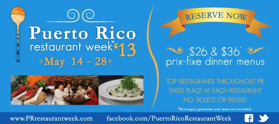Puerto Rico restaurant week 2013