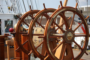 united states coast guard cutter eagle - the helm station